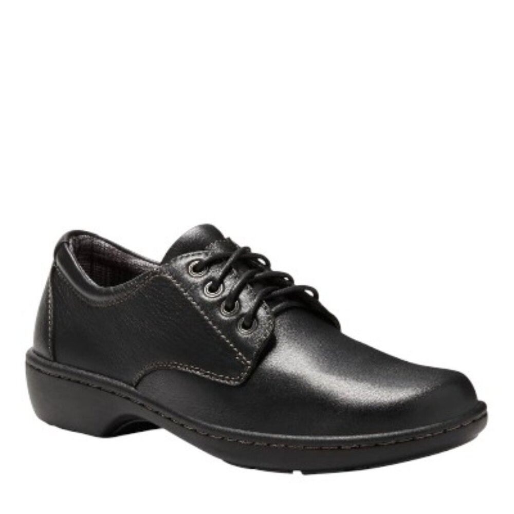 Eastland Women's Alexis Black Leather Shoes - Size 7.5 Wide (EUR 38)